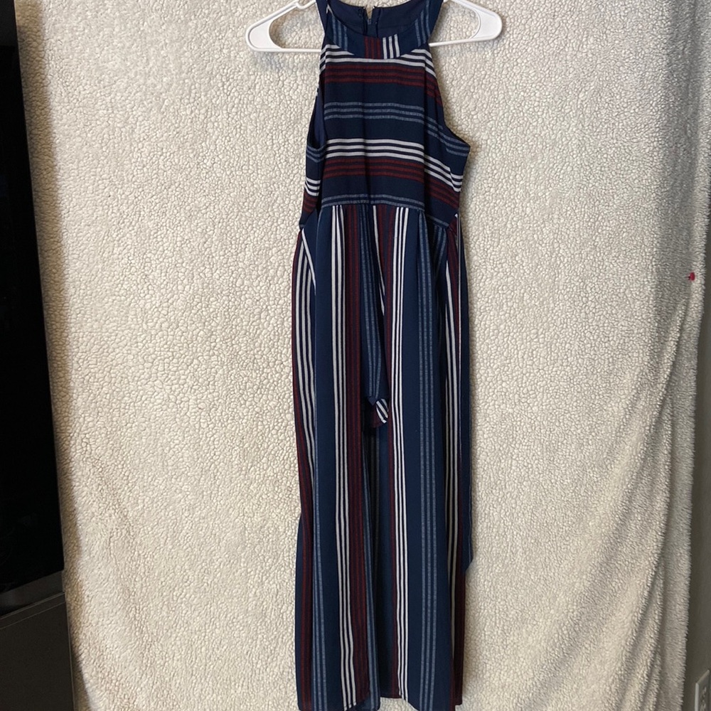 Maxi style halter romper dress
